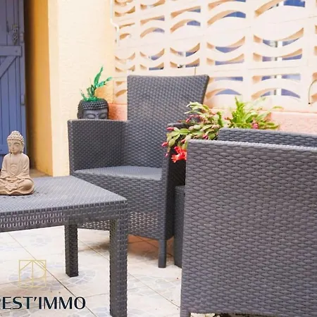 L'azur 4 Pers Clim Parking Acces Direct בית נופש לה ברקרה