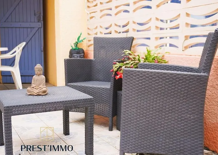 L'azur 4 Pers Clim Parking Acces Direct בית נופש לה ברקרה